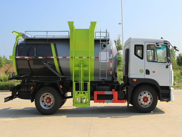 國六東風D9 9.5方 餐廚垃圾車圓罐 國六東風D9 9.5方 餐廚垃圾車圓罐