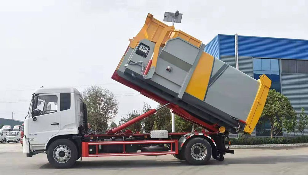 國六東風天錦12方勾臂套臂垃圾車 國六東風天錦12方勾臂套臂垃圾車